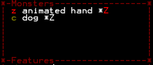 A red 'Z' indicates that the monster will wake up if you step closer.