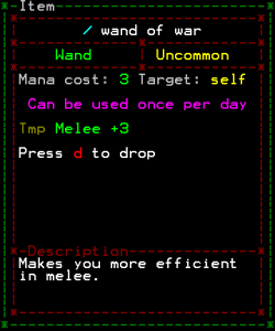 The new mechanics of a wand of war.