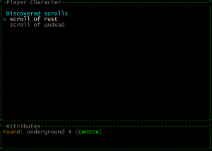 A scroll of rust can be found in the centre of underground 4.